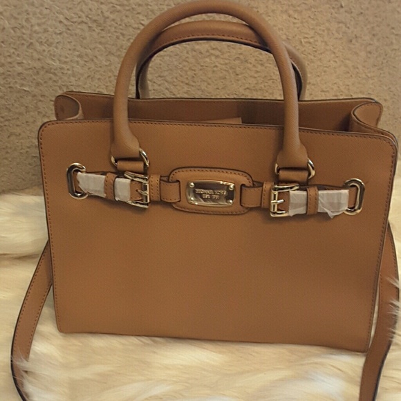 michael kors hamilton ew satchel leather